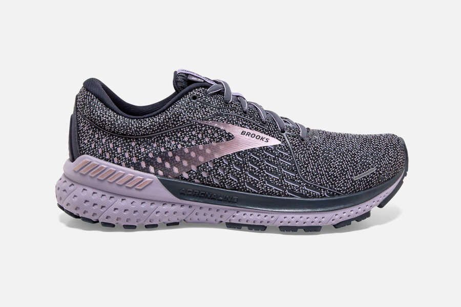 Brooks Adrenaline GTS 21 Womens Australia - Road Running Shoes - Lavender/Metal (528-EWGHI)